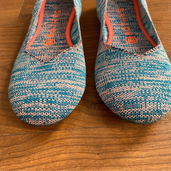 Rothy’s The Flat Turquoise Melange Flats - Picture 3 of 8